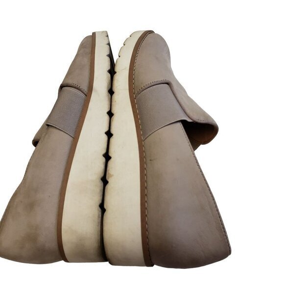 Franco Sarto Hailie 2 Womens Shoes Loafer Size 7.5 Tan Taupe Cream Pre-Owned - Picture 7 of 13